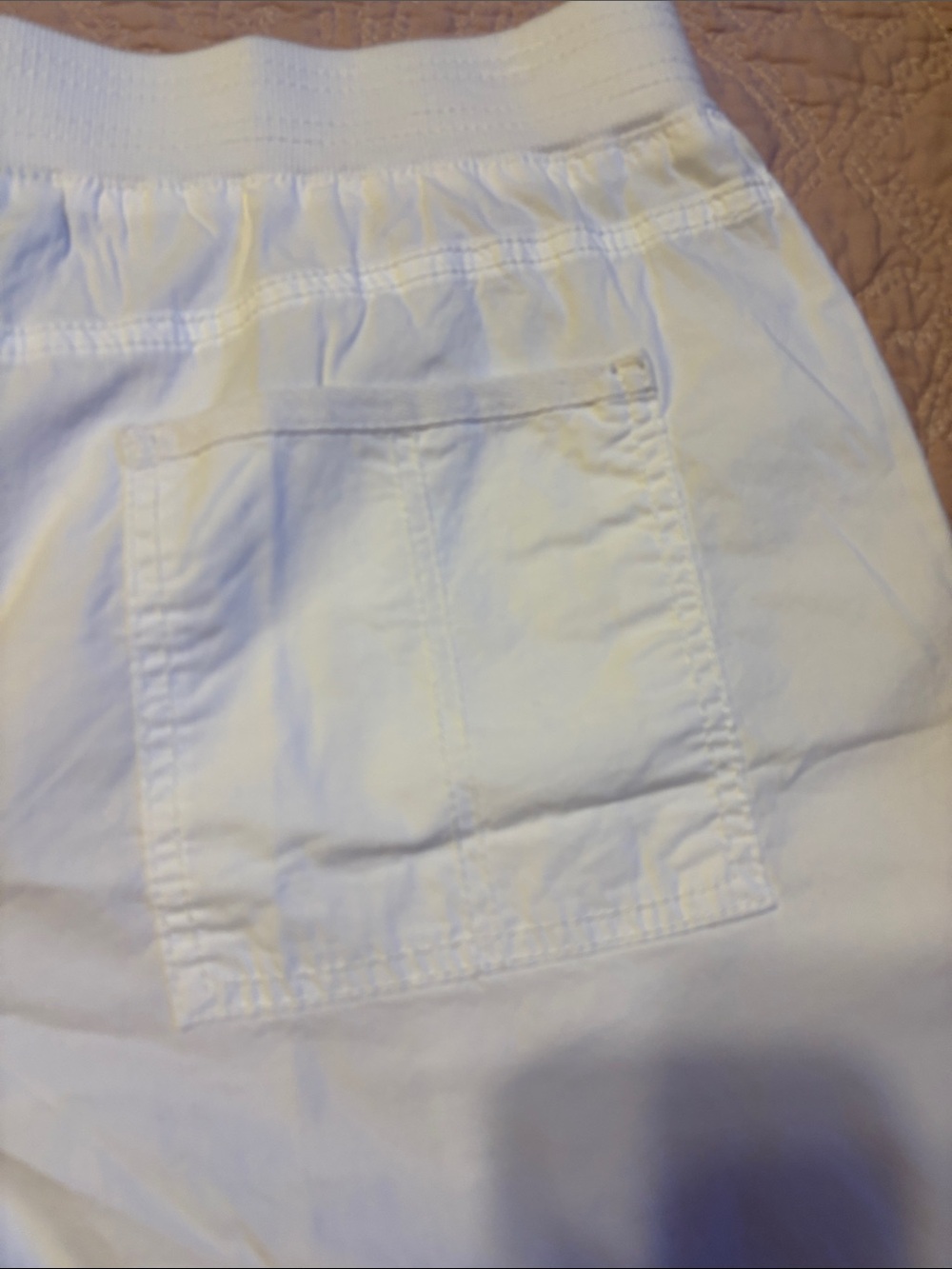 Chico's White Women's Cargo Shorts with Utility Pockets - Picture 6 of 6